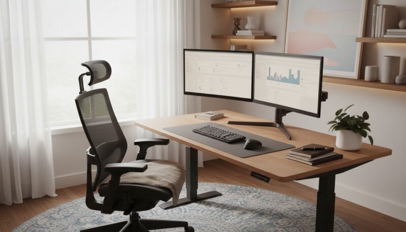 ergonomski radni sto i stolica ergonomski radni sto i stolica